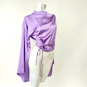 Missguided satin blouse